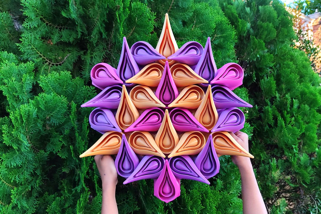 Royal Mandala | Herschel Shapiro | Contemporary 3D Wall Art Mandala
