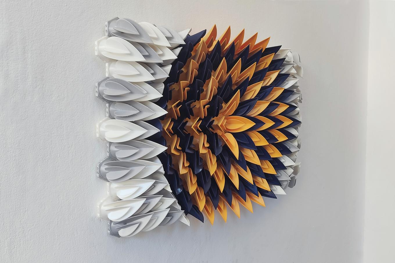 Radiant Pineapple | Herschel Shapiro | Contemporary Mosaic Wall Sculpture