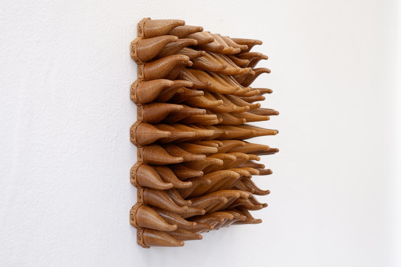 Swirly Sprouts | Herschel Shapiro | Abstract Wooden Wall Sculpture