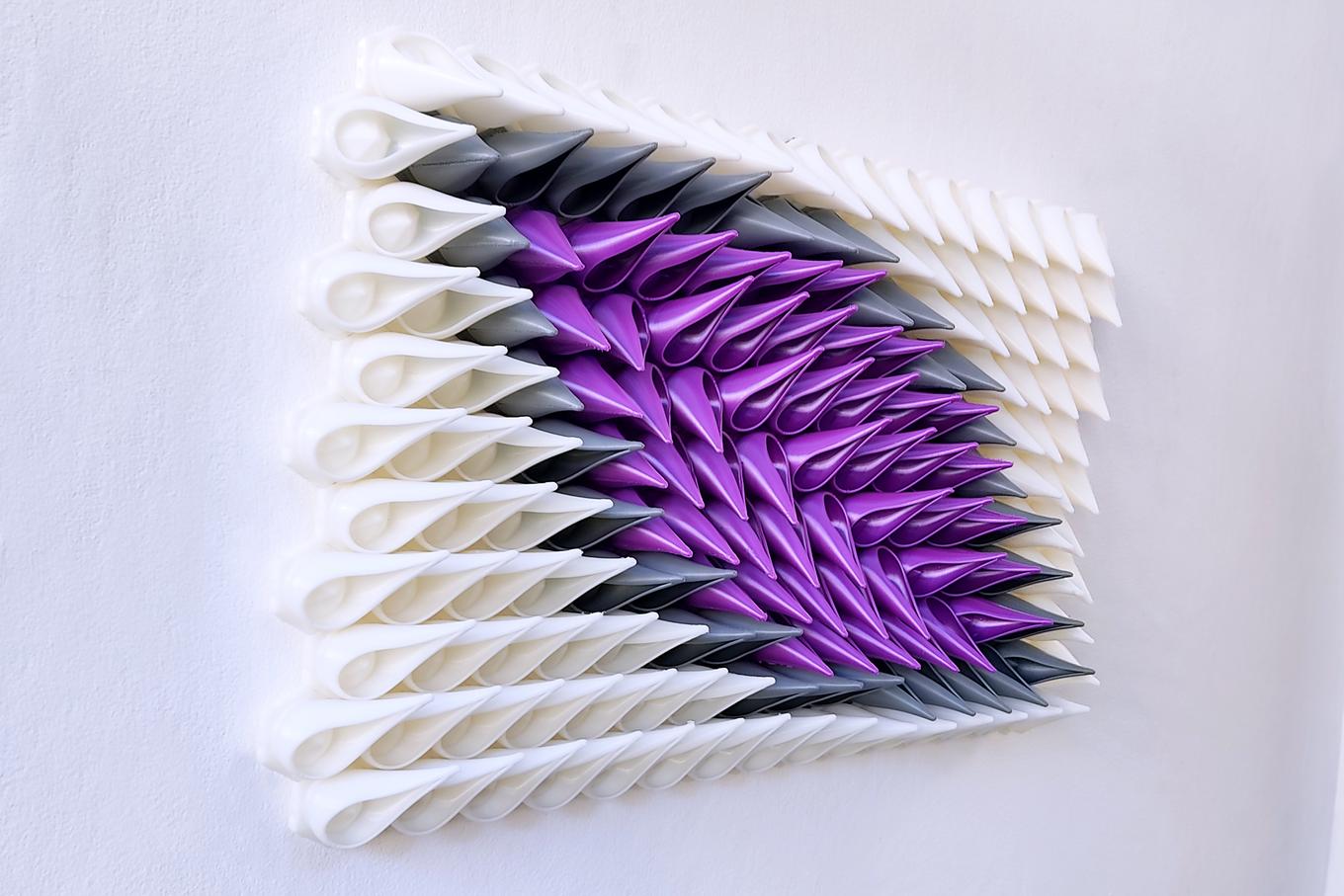 Torn | Herschel Shapiro | Purple Dimensional 3D Wall Art