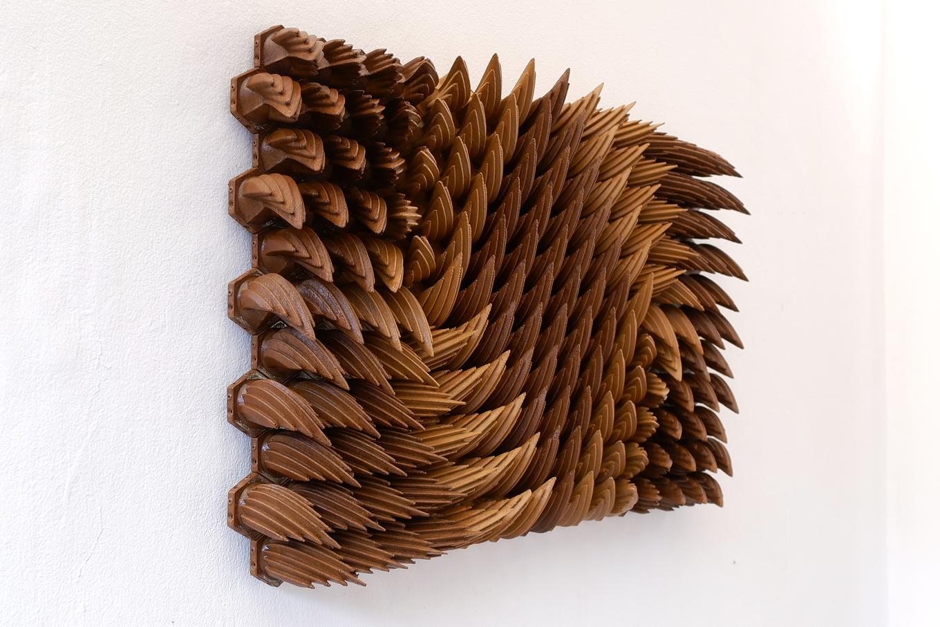 Turbulence | Herschel Shapiro | Abstract Wooden Wall Sculpture