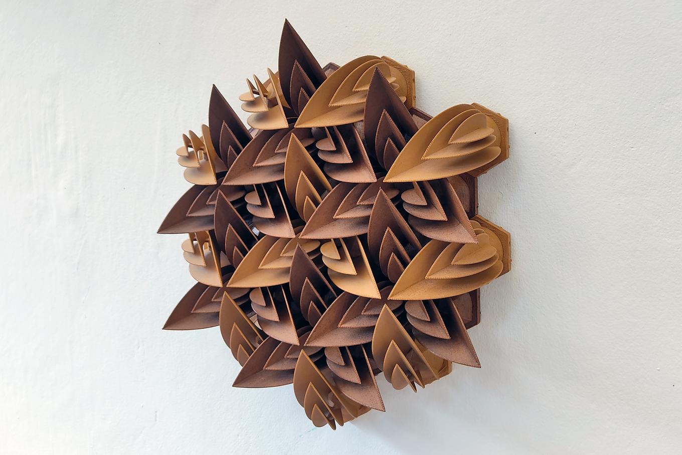 Deep Petals | Herschel Shapiro | Contemporary Dimensional Wall Sculpture