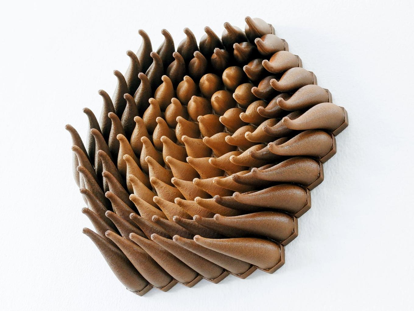 Wooden Vortex Sprouts | Herschel Shapiro | Contemporary Wall Sculpture