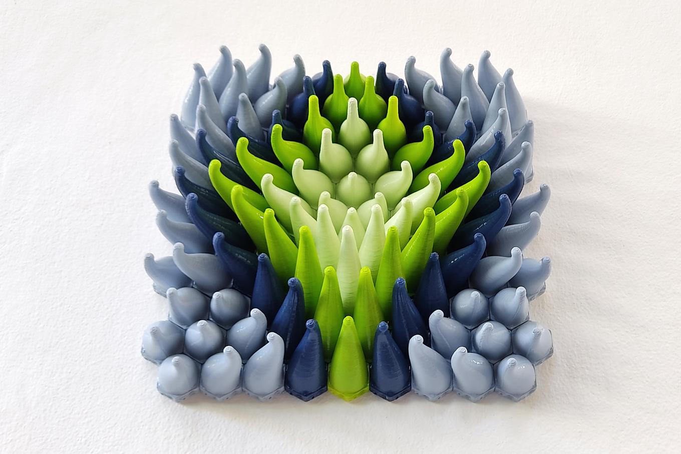 Coral Sprouts | Herschel Shapiro | Abstract Coral 3D Wall Art
