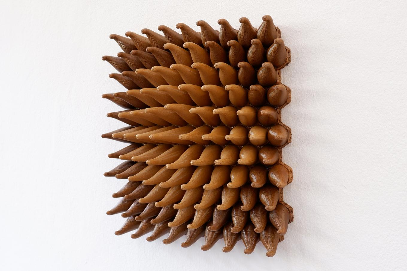 Radiant Sprouts | Herschel Shapiro | Abstract Wooden Wall Sculpture