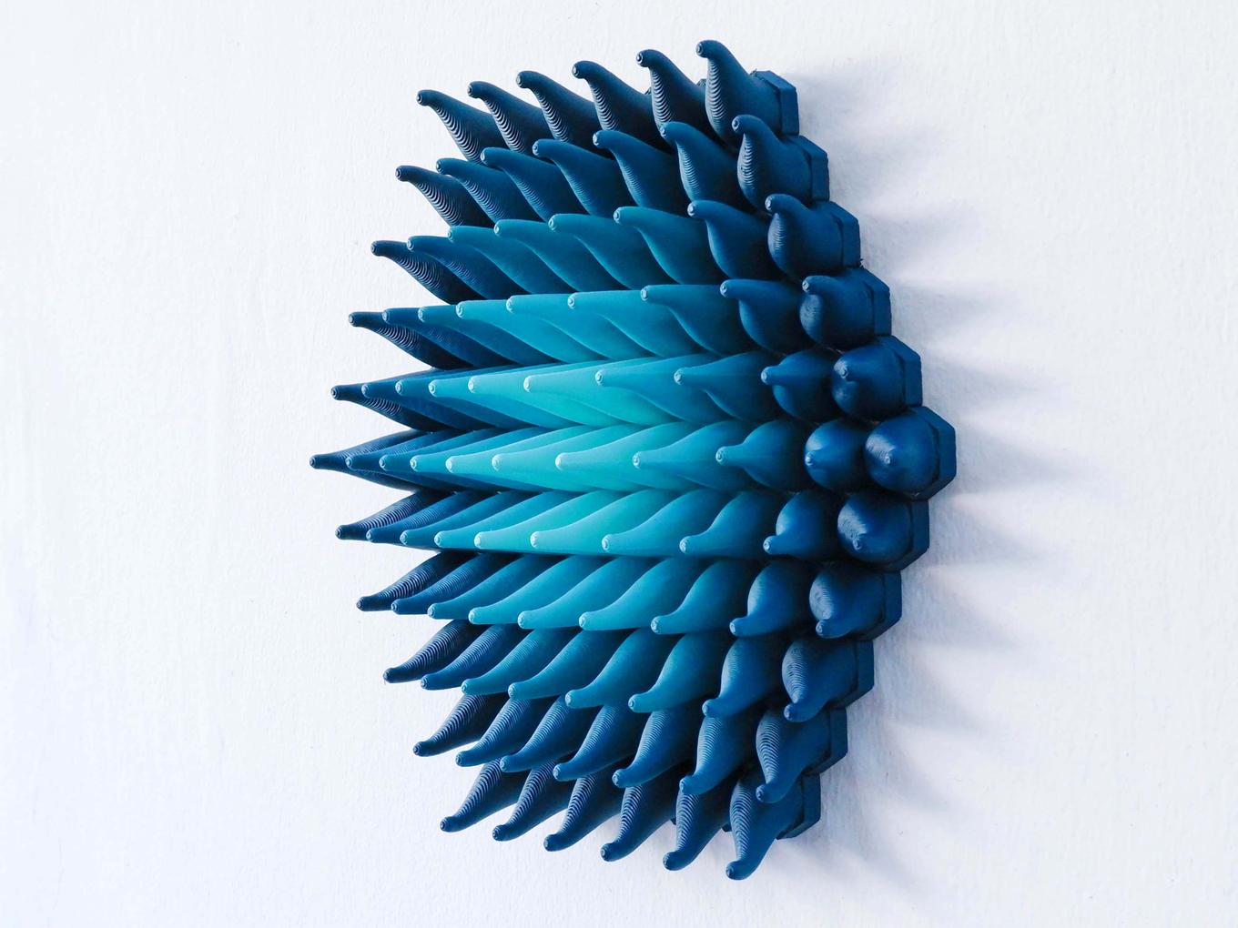Splashy Sprouts Hexagon | Herschel Shapiro | Contemporary Wall Sculpture