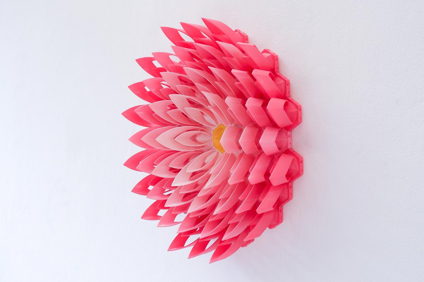 Small Pink Lotus | Herschel Shapiro | Abstract 3D Wall Art