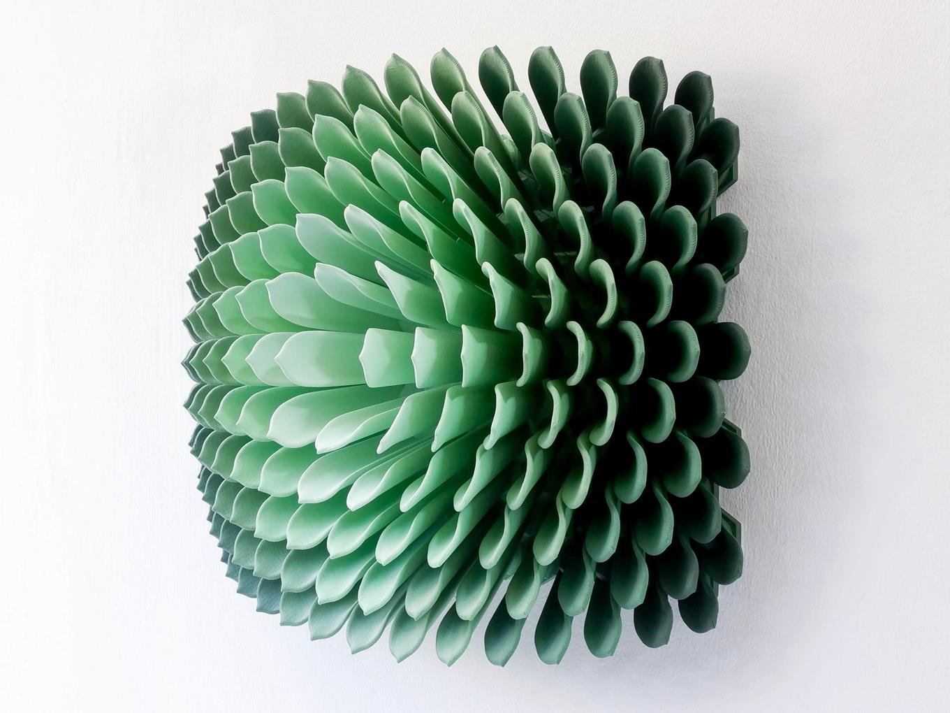 Succulent | Herschel Shapiro | Modern Dimensional 3D Wall Art Mosaic 
