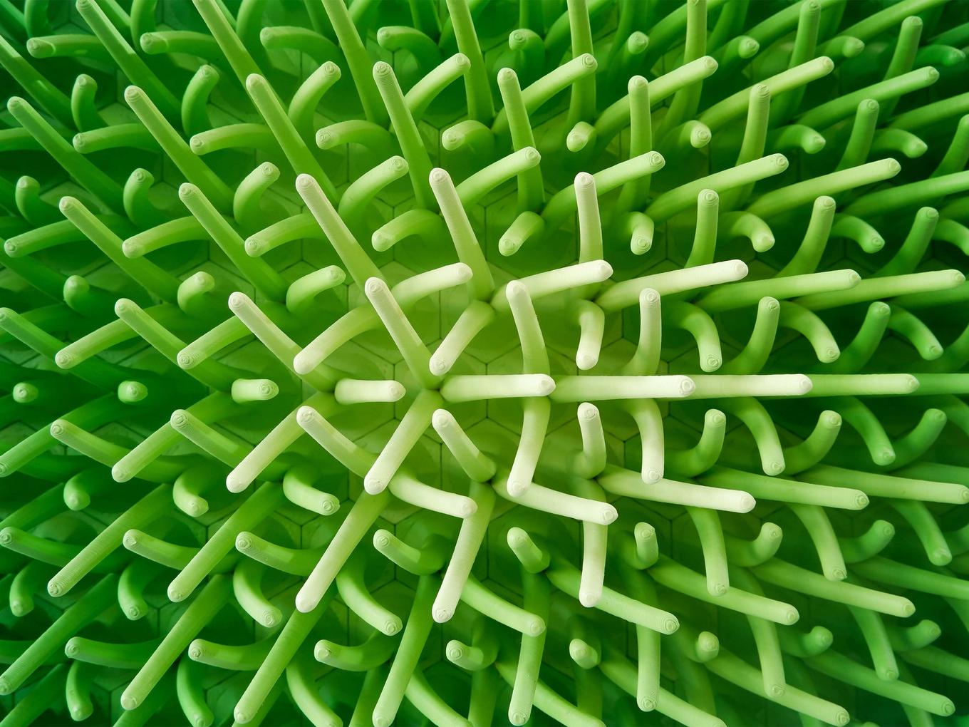 Greenery | Herschel Shapiro | Modern Dimensional 3D Wall Art Mosaic 