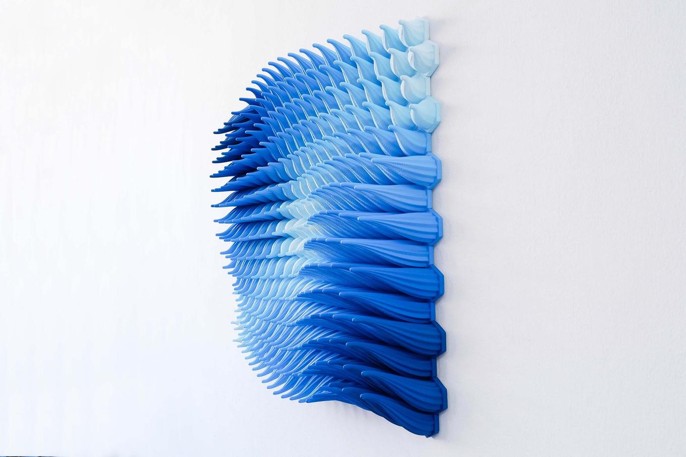 Breezy | Herschel Shapiro | Modern Dimensional 3D Wall Art Mosaic