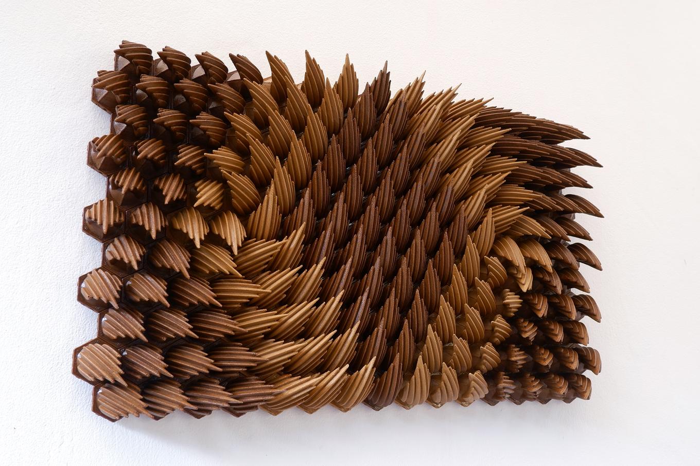 Turbulence | Herschel Shapiro | Abstract Wooden Wall Sculpture