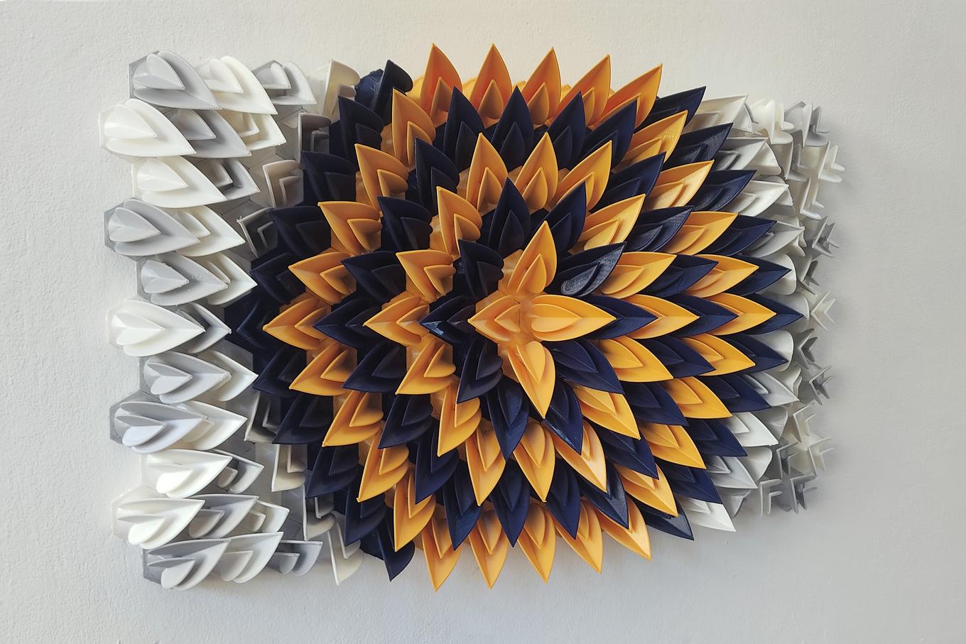 Radiant Pineapple | Herschel Shapiro | Modern Abstract Wall Flower