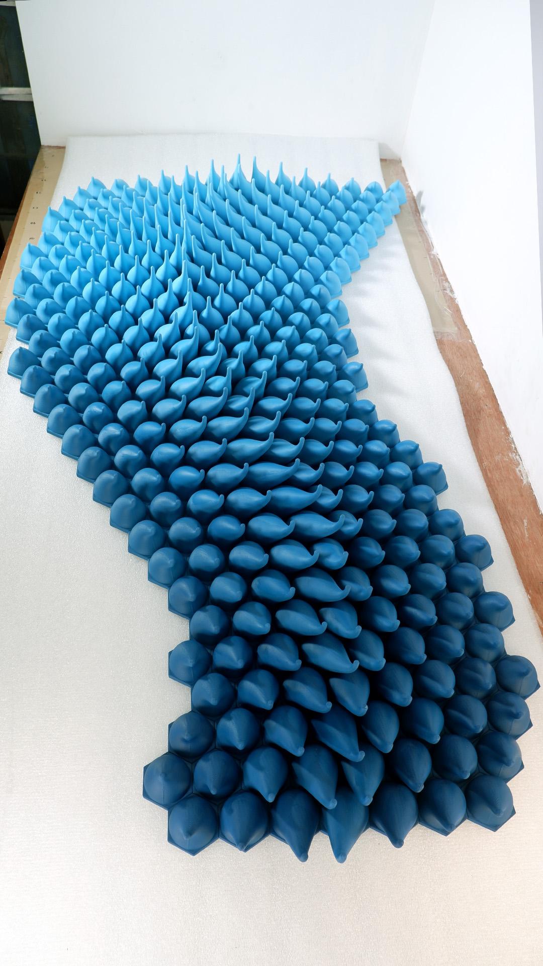 Flowing Wave | Herschel Shapiro | Modern Dimensional 3D Wall Art Mosaic 