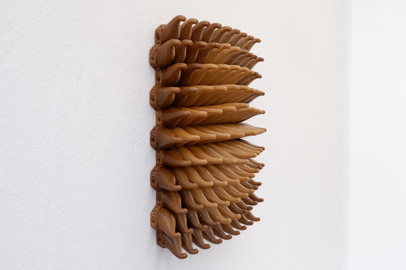 Radiant Sprouts | Herschel Shapiro | Abstract Wooden Wall Sculpture