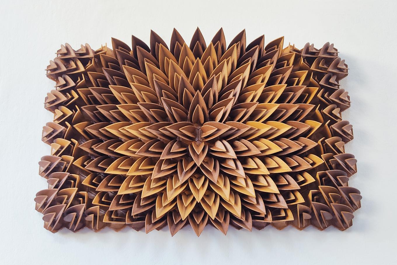 Retro Dimension | Herschel Shapiro | Modern Mosaic Wall Flower