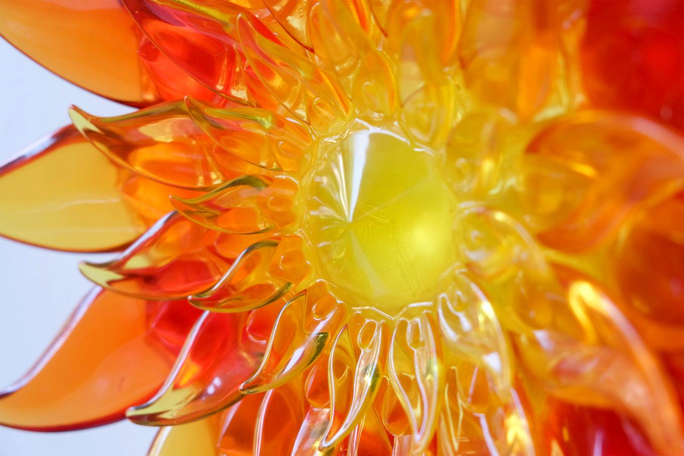 Fire Flower | Herschel Shapiro | Resin Wall Sculpture